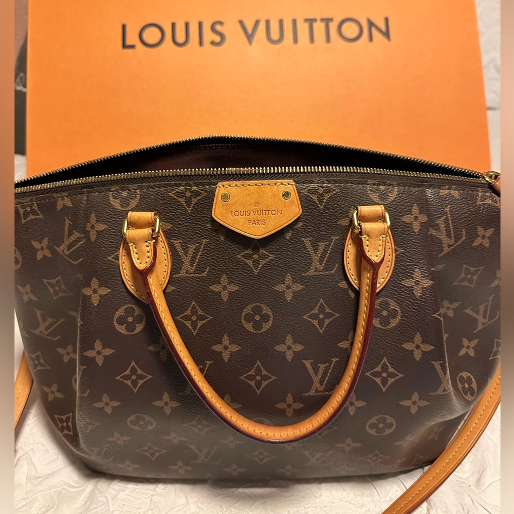 Louis Vuitton Turenne Handbag Monogram Canvas MM Brown